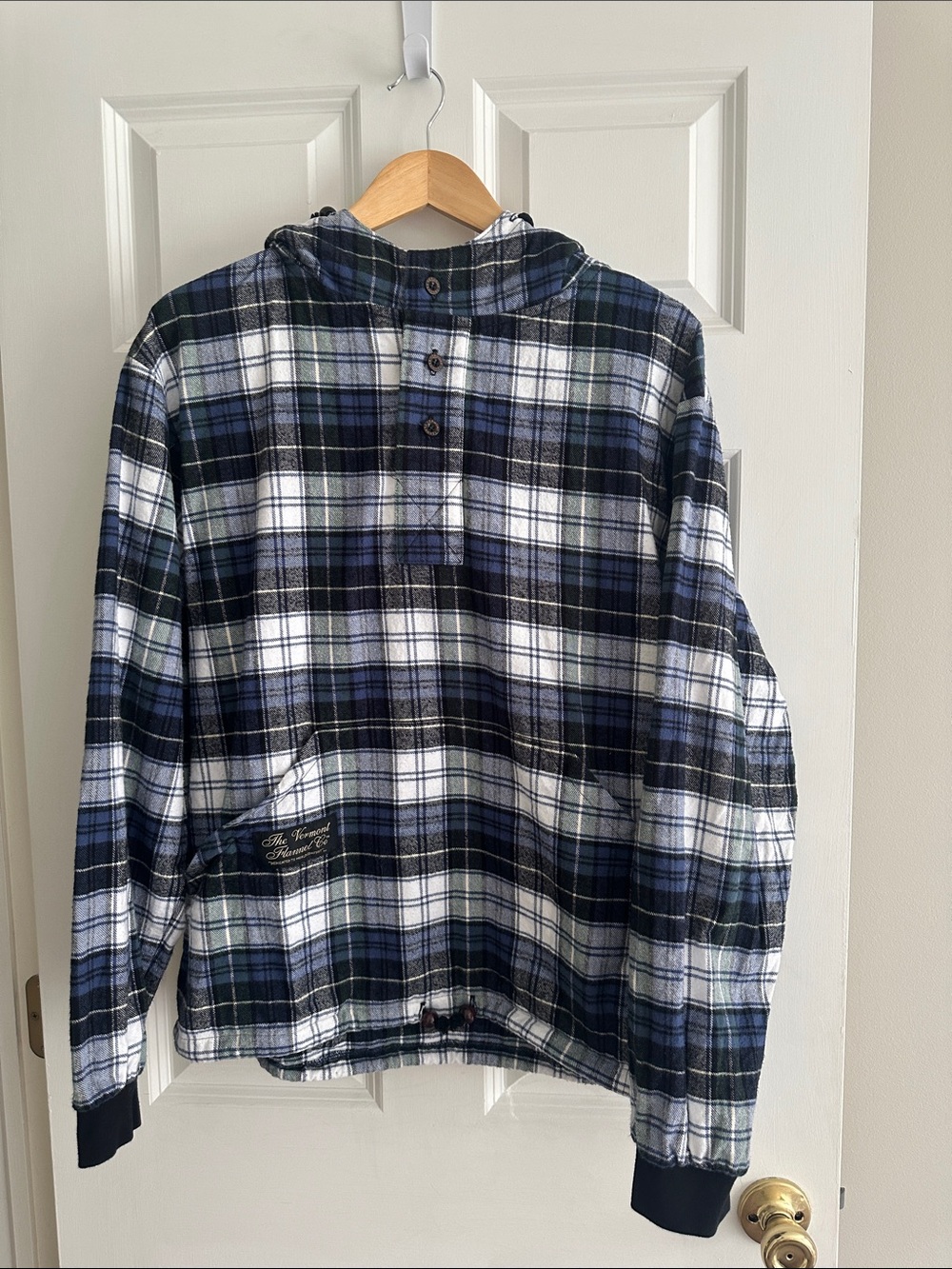 The Vermont Company Flannel Co Plaid Hooded Pullover